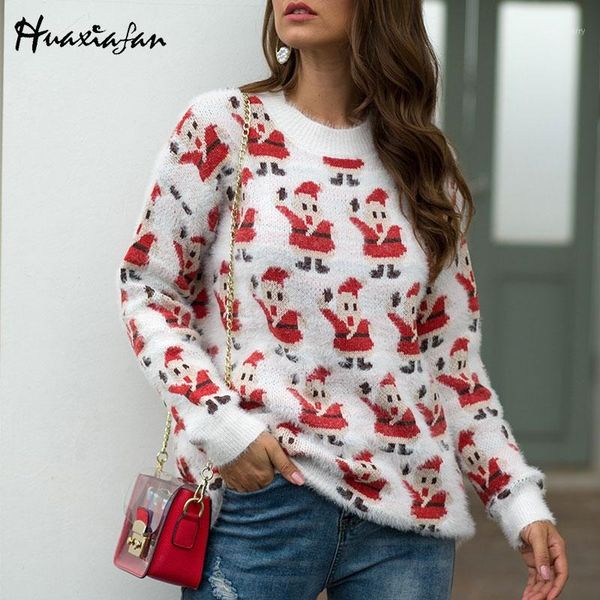 huaxiafan sweater women christmas knitted pullovers casual long sleeve cute santa claus female autumn jumpers o neck sweater new1, White;black
huaxiafan sweater women christmas knitted pullovers casual long sleeve cute santa claus female autumn jumpers o neck sweater new1, White;black