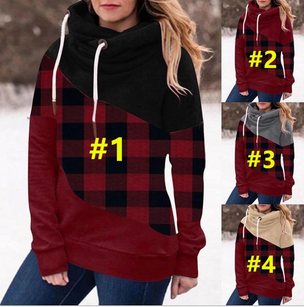women designer clothes long sleeves plaid hooded sweatershirt pullover hoodie fashion patchwork casual sports sweater 4 colors e111604, White
women designer clothes long sleeves plaid hooded sweatershirt pullover hoodie fashion patchwork casual sports sweater 4 colors e111604, White