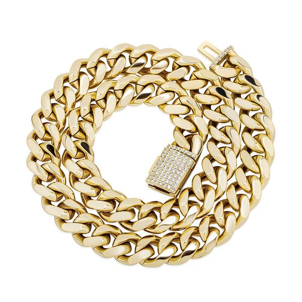 hip hop party necklaces fashion luxury bling zircon polished gold silver color 12mm width mens chain necklaces
hip hop party necklaces fashion luxury bling zircon polished gold silver color 12mm width mens chain necklaces