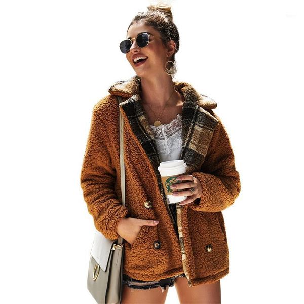 2020 winter spring women jacket long sleeve casual fashion loose womens cotton fluffy warm outerwear cardigan coat1, Black;brown
2020 winter spring women jacket long sleeve casual fashion loose womens cotton fluffy warm outerwear cardigan coat1, Black;brown