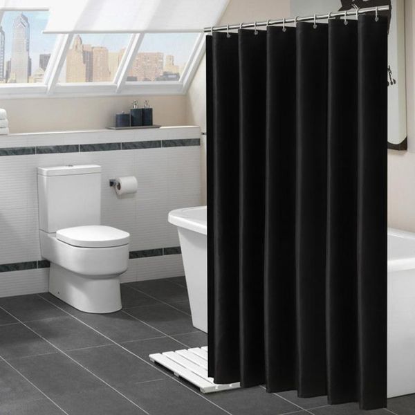 44 black shower curtains waterproof fabric solid color bath curtains for bathroom bathtub large wide bathing cover 12 hooks
44 black shower curtains waterproof fabric solid color bath curtains for bathroom bathtub large wide bathing cover 12 hooks