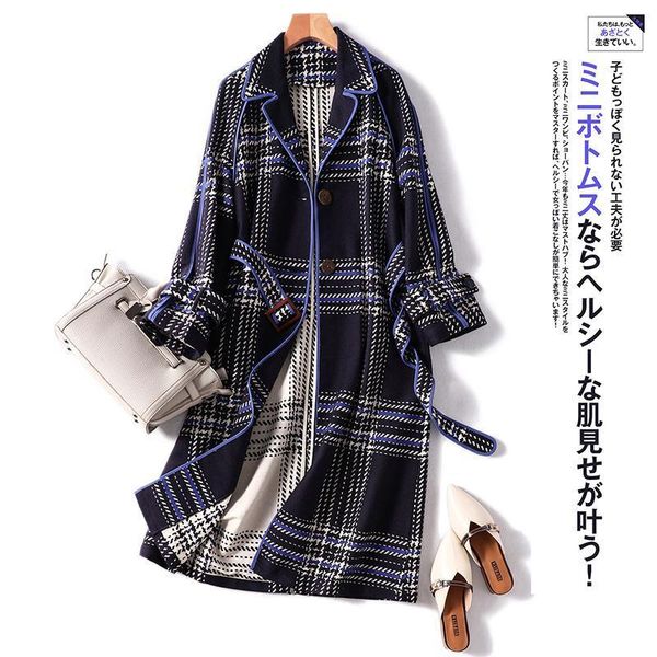 blend 31% wool plaid coat women adjustable waist turn-down collar single breasted design abrigos mujer invierno1, Black
blend 31% wool plaid coat women adjustable waist turn-down collar single breasted design abrigos mujer invierno1, Black