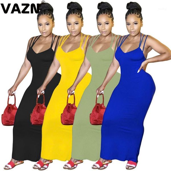 vazn 2020 high street strap sleeveless solid a-line shinny elegant dress street women casual dress maxi1, Black;gray
vazn 2020 high street strap sleeveless solid a-line shinny elegant dress street women casual dress maxi1, Black;gray