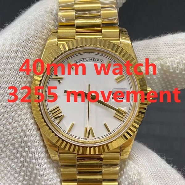 orologio di lusso 40mm 3255 movement watches week, calendar displays waterproof sapphire glass mirror, men's watches, Slivery;brown
orologio di lusso 40mm 3255 movement watches week, calendar displays waterproof sapphire glass mirror, men's watches, Slivery;brown
