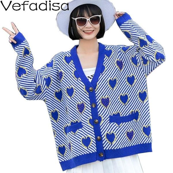 vefadisa blue pink love print women sweater 2020 autumn winter diamond knitted coat v-neck cardigans sweater loose qyf4530, White
vefadisa blue pink love print women sweater 2020 autumn winter diamond knitted coat v-neck cardigans sweater loose qyf4530, White