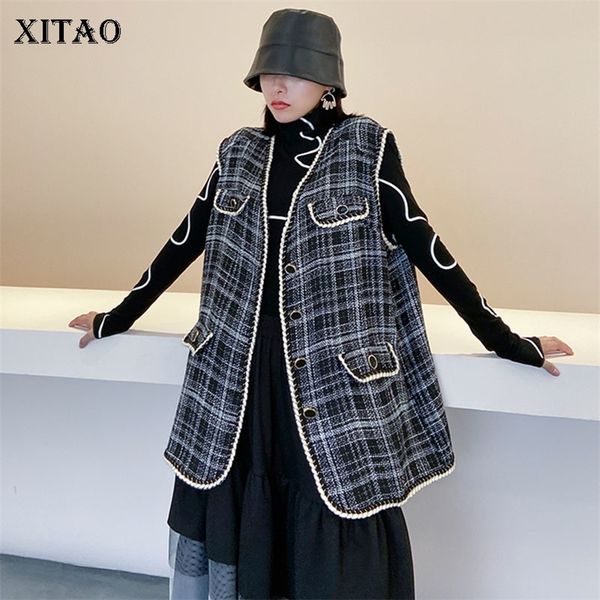 xitao plaid women vest single breast pocket sleeveless fashion new autumn elegant hit color casual style vest zp3223 201102, Black;white
xitao plaid women vest single breast pocket sleeveless fashion new autumn elegant hit color casual style vest zp3223 201102, Black;white