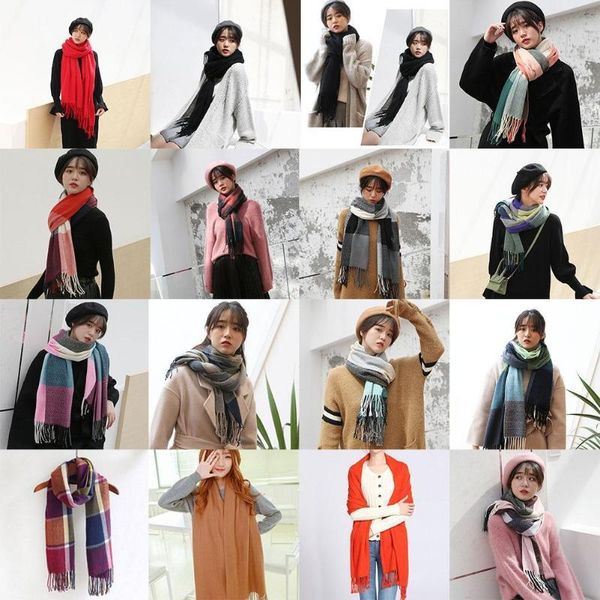 scarf plaid warm scarf for women wool scarves casual fashion wrap girl cashmere scarfs blanket winter women shawl e3m5, Blue;gray
scarf plaid warm scarf for women wool scarves casual fashion wrap girl cashmere scarfs blanket winter women shawl e3m5, Blue;gray