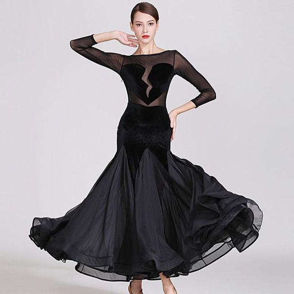 stage wear black ballroom dance dress for dancing clothes waltz tango costumes ball spanish heart-broken, Black;red
stage wear black ballroom dance dress for dancing clothes waltz tango costumes ball spanish heart-broken, Black;red
