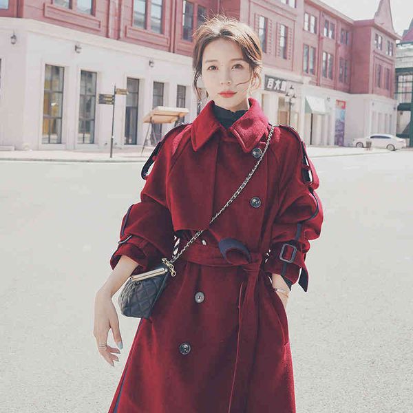 women's wool & blends autumn and winter new korean version of the blue retro mid-length woolen coat women thickened waist xy3u, Black
women's wool & blends autumn and winter new korean version of the blue retro mid-length woolen coat women thickened waist xy3u, Black