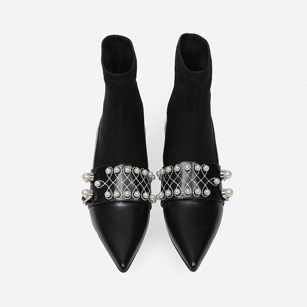 fixed pearl women style patchwork ankle toe pointy sliding out of ladies in black leather spring boots opqr
fixed pearl women style patchwork ankle toe pointy sliding out of ladies in black leather spring boots opqr