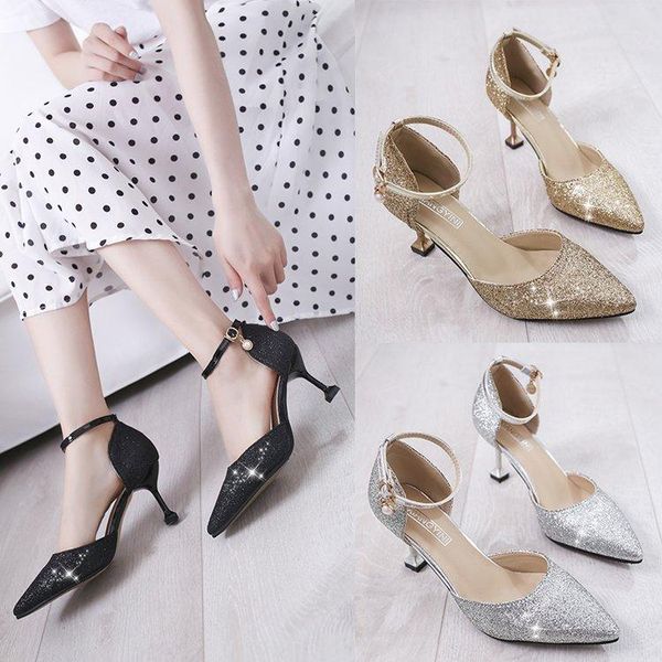2020 summer new comfortable extra large size women's shoes baotou hollow sandals women's fashion stiletto heels, Black
2020 summer new comfortable extra large size women's shoes baotou hollow sandals women's fashion stiletto heels, Black