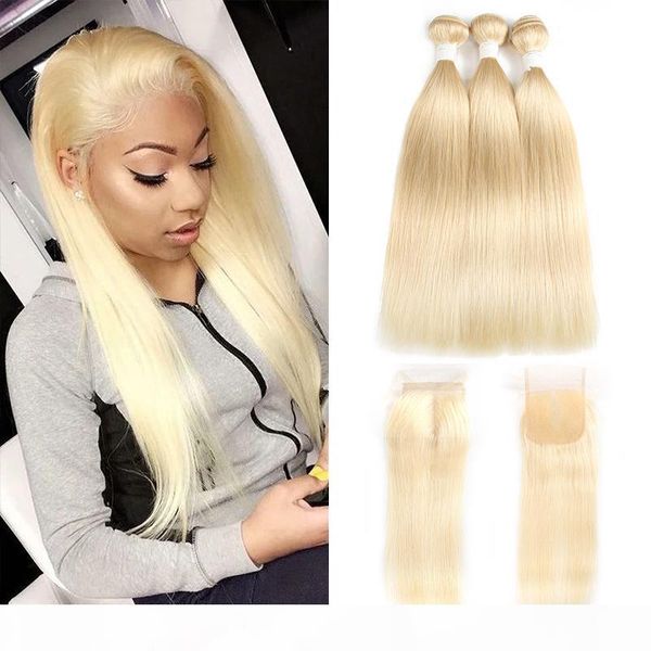 613 honey blonde bundles with closure 4x4 brazilian straight remy human hair weave bundles 3 bundles with closure, Black
613 honey blonde bundles with closure 4x4 brazilian straight remy human hair weave bundles 3 bundles with closure, Black