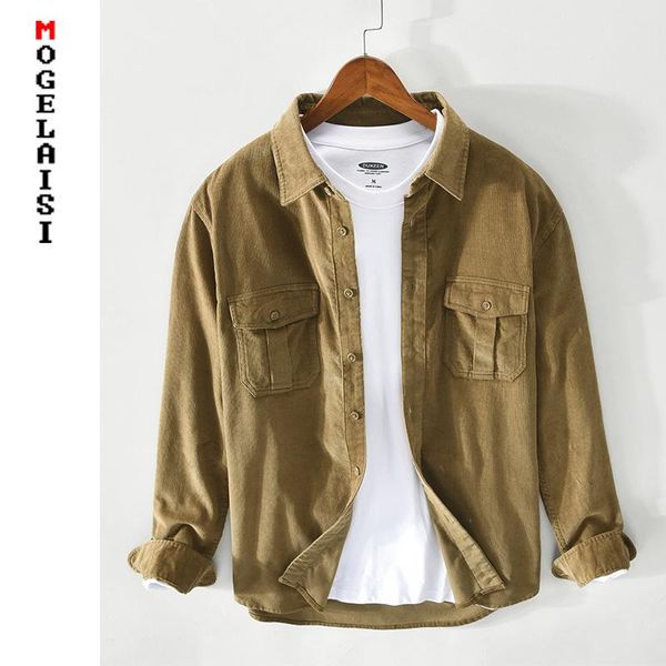 men's casual shirts men shirt corduroy cotton spring long sleeve slim fit soft solid double pockets for man clothing z172, White;black
men's casual shirts men shirt corduroy cotton spring long sleeve slim fit soft solid double pockets for man clothing z172, White;black