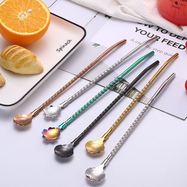 new helical straw spoon 304 stainless steel flower mixing spoon coffee spoon teaspoon for wedding party drinking straw metal 111 k2
new helical straw spoon 304 stainless steel flower mixing spoon coffee spoon teaspoon for wedding party drinking straw metal 111 k2