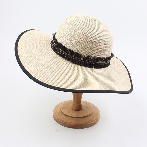 women raffia straw hat tassel beach sun hat summer cap loose sunscreen sunshade dome cap visors hats1, Blue;gray
women raffia straw hat tassel beach sun hat summer cap loose sunscreen sunshade dome cap visors hats1, Blue;gray
