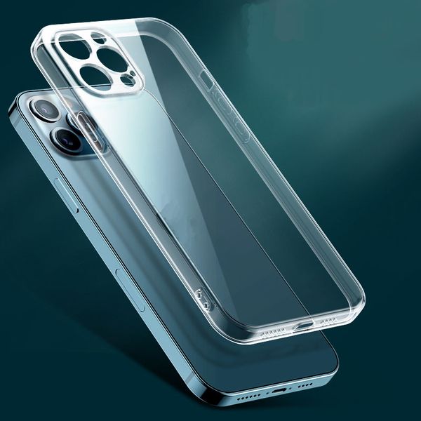 transparent soft tpu cell phone protective cases for iphone 13 12 mini pro max 11 xs 6/7/8 accurate hole position protection cellphone cover transparent soft tpu cell phone protective cases for iphone 13 12 mini pro max 11 xs 6/7/8 accurate hole position protection cellphone cover