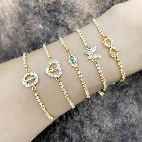 alinfa lady fashion cz bracelet evil eye madonna butterfly ins adjustable gift jewelry, Golden;silver
alinfa lady fashion cz bracelet evil eye madonna butterfly ins adjustable gift jewelry, Golden;silver