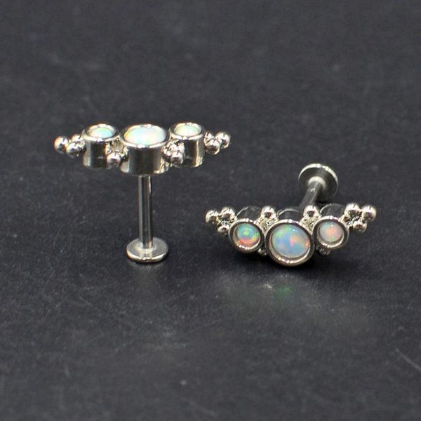 1 шт. g23 titaniumsteel opal gem cluster cluster ухо trangus helix хрящевой серьги серьги-лабуреты барное кольцо мода тела пирсинг ювелирные, Silver
1 шт. g23 titaniumsteel opal gem cluster cluster ухо trangus helix хрящевой серьги серьги-лабуреты барное кольцо мода тела пирсинг ювелирные, Silver