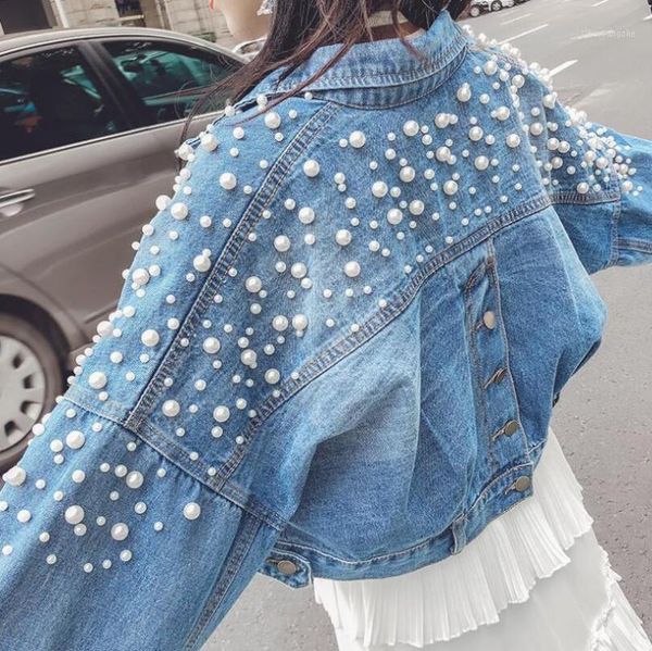 short jeans jacket women streetwear clothes fashion female beaded denim jackets casual korean short coats casaco feminino p6971, Black;brown
short jeans jacket women streetwear clothes fashion female beaded denim jackets casual korean short coats casaco feminino p6971, Black;brown