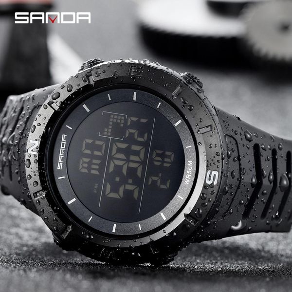 sanda sports watch men multifunctional chronograph waterproof clock male led digital wrist watches men's relogio masculino bbyyri, Silver
sanda sports watch men multifunctional chronograph waterproof clock male led digital wrist watches men's relogio masculino bbyyri, Silver