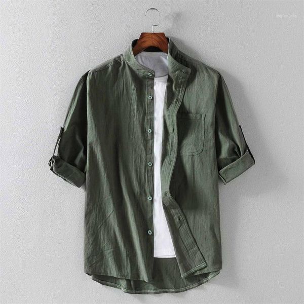 2020 summer shirts men loose thin cotton short sleeve shirts male fashion stand solid color 4xl 5xl1, White;black
2020 summer shirts men loose thin cotton short sleeve shirts male fashion stand solid color 4xl 5xl1, White;black