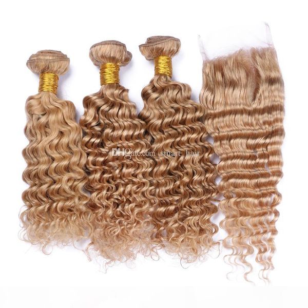 9a deep wave human hair 3 bundles with lace closure 4pcs lot honey blonde #27 hair weaves withlace closure 4x4, Black
9a deep wave human hair 3 bundles with lace closure 4pcs lot honey blonde #27 hair weaves withlace closure 4x4, Black