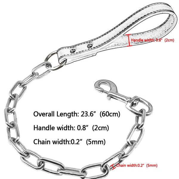 durable dog chain leash small large dogs walking lead rope collar harness leashes with leather handle golden color pet sqcydz
durable dog chain leash small large dogs walking lead rope collar harness leashes with leather handle golden color pet sqcydz