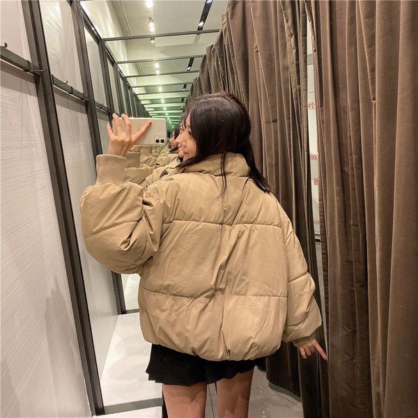 fashion women solid stand collar winter down jacket preppy style thick zipper pockets oversize ladies chic parkas coats female 201103, Black
fashion women solid stand collar winter down jacket preppy style thick zipper pockets oversize ladies chic parkas coats female 201103, Black