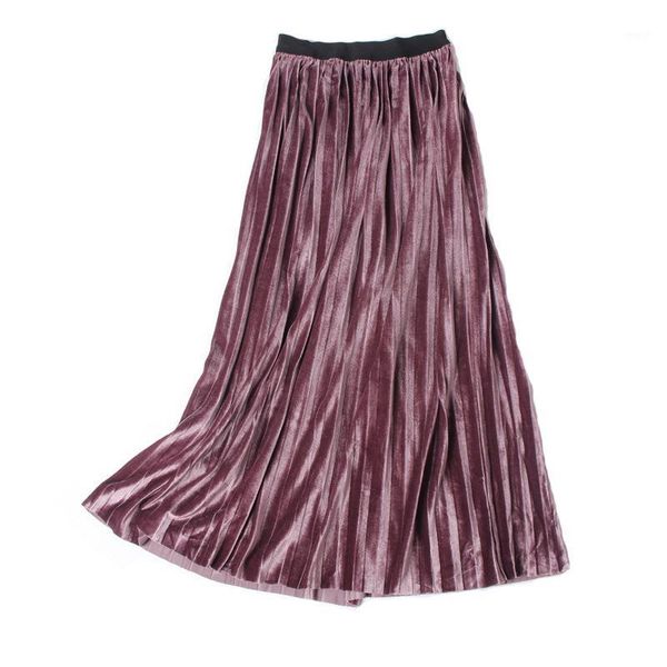 skirts korean women gold velvet high waist female autumn and winter thin solid elegant pleated skirt1, Black
skirts korean women gold velvet high waist female autumn and winter thin solid elegant pleated skirt1, Black
