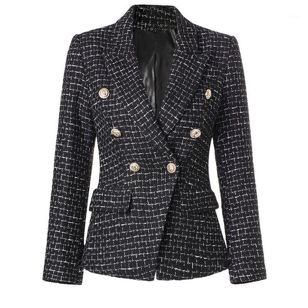 s-xxl 2020 autumn/winter new fashion blended woolen fabric check double breasted slim long sleeve women's blazer1, White;black
s-xxl 2020 autumn/winter new fashion blended woolen fabric check double breasted slim long sleeve women's blazer1, White;black