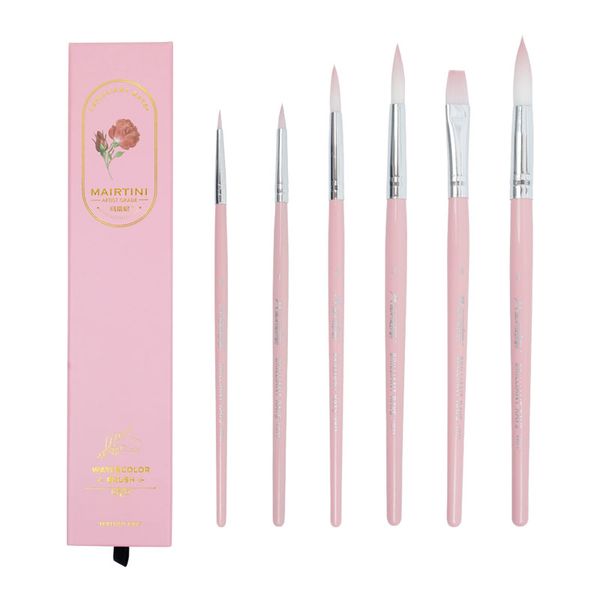 6Pcs Professional Paint Brush Set Watercolor Drawing Painting Brush Pen Art Supplies Pink Girl Gift
6Pcs Professional Paint Brush Set Watercolor Drawing Painting Brush Pen Art Supplies Pink Girl Gift