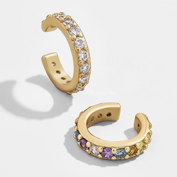 women cz rainbow earrings cubic zirconia ear cuff set for female trendy gold huggie clip on earrings earcuff crystal jllsah, Silver
women cz rainbow earrings cubic zirconia ear cuff set for female trendy gold huggie clip on earrings earcuff crystal jllsah, Silver