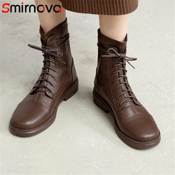 boots smirnova 2021 big size 43 genuine leather stretch women casual shoes low heel cross tied autumn winter ankle, Black
boots smirnova 2021 big size 43 genuine leather stretch women casual shoes low heel cross tied autumn winter ankle, Black