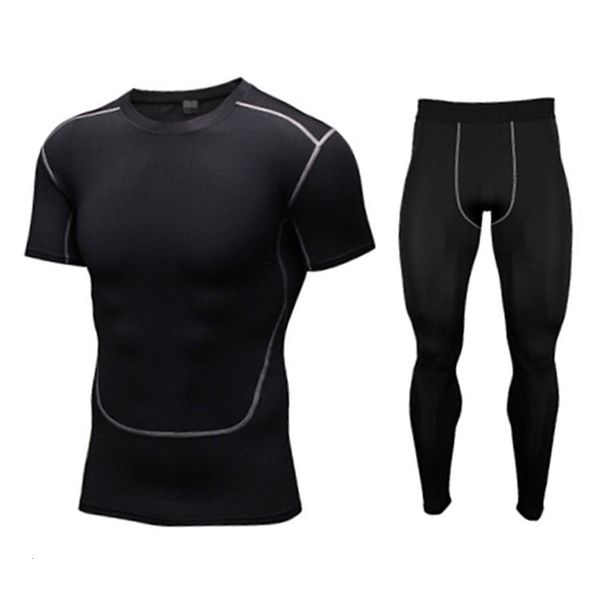 short men's pro fitness tights elastic sleeve quick dry compression t-shirt basketball running training suit, Gray
short men's pro fitness tights elastic sleeve quick dry compression t-shirt basketball running training suit, Gray