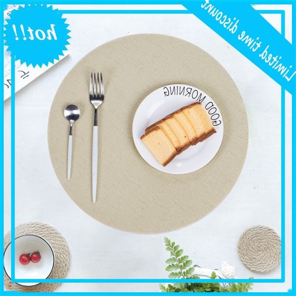 round pvc table heat insulation slip anti scald l restaurant gold plastic western mat
round pvc table heat insulation slip anti scald l restaurant gold plastic western mat
