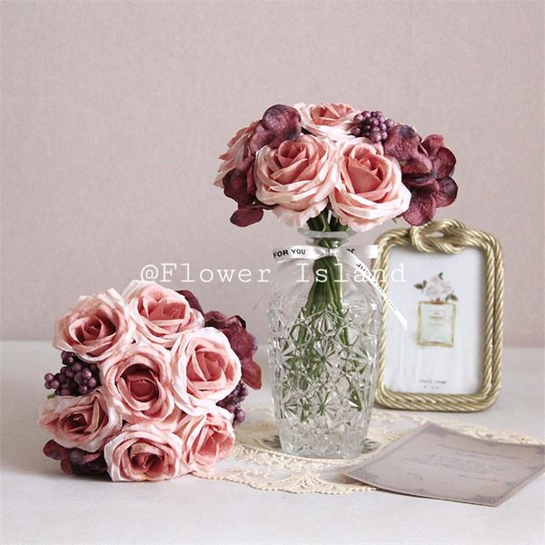 decorative flowers & wreaths artificial flower roses bundle european style home decoration wedding hydrangea bride holding shooting props
decorative flowers & wreaths artificial flower roses bundle european style home decoration wedding hydrangea bride holding shooting props
