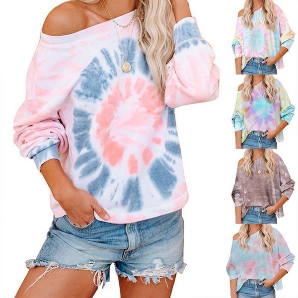 women's hoodies & sweatshirts gule womens crewneck tie dye sweatshirt off the shoulder long sleeve casual pullover 1, Black
women's hoodies & sweatshirts gule womens crewneck tie dye sweatshirt off the shoulder long sleeve casual pullover 1, Black