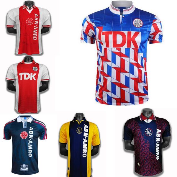 1994 1995 ajax retro football jersey 1990 finidi kluvert litmanen de polkanu davis overmars reiziger retro classic men's football jers, Black;yellow
1994 1995 ajax retro football jersey 1990 finidi kluvert litmanen de polkanu davis overmars reiziger retro classic men's football jers, Black;yellow