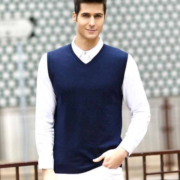 new arrival business men's solid color wool pullover sweater vest fashion smart casual v-neck sleeveless wool sweater vest1, Black;white
new arrival business men's solid color wool pullover sweater vest fashion smart casual v-neck sleeveless wool sweater vest1, Black;white