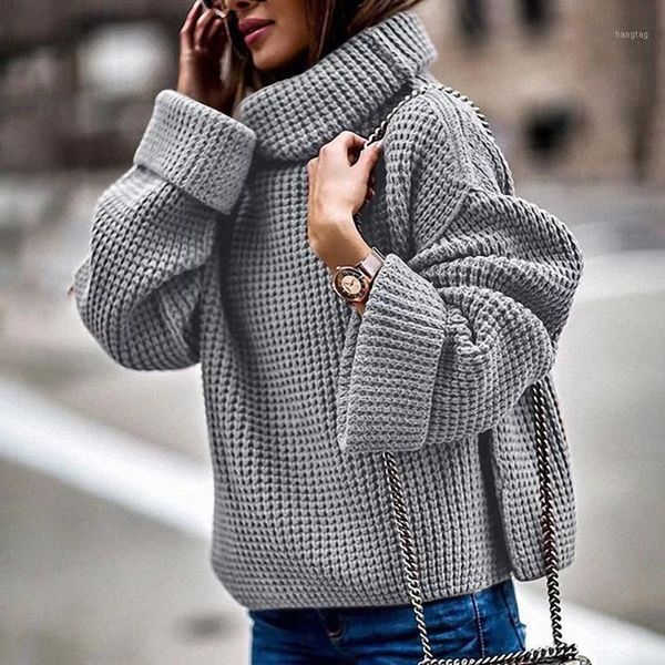 sweaters autumn turtleneck loose knitted sweater loose casual pullover sweater long sleeve womens jumper knitwear winter sj3658v1, White;black
sweaters autumn turtleneck loose knitted sweater loose casual pullover sweater long sleeve womens jumper knitwear winter sj3658v1, White;black