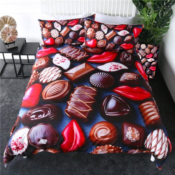 bedding sets 3d red lip chocolate set,bed cover set cartoon duvet with pillowcases,kids home bedroom decor bed
bedding sets 3d red lip chocolate set,bed cover set cartoon duvet with pillowcases,kids home bedroom decor bed
