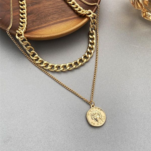 chains 2021 vintage punk multi layer portrait coin choker necklace for women pendant chunky chain necklaces gifts girl friend, Silver
chains 2021 vintage punk multi layer portrait coin choker necklace for women pendant chunky chain necklaces gifts girl friend, Silver
