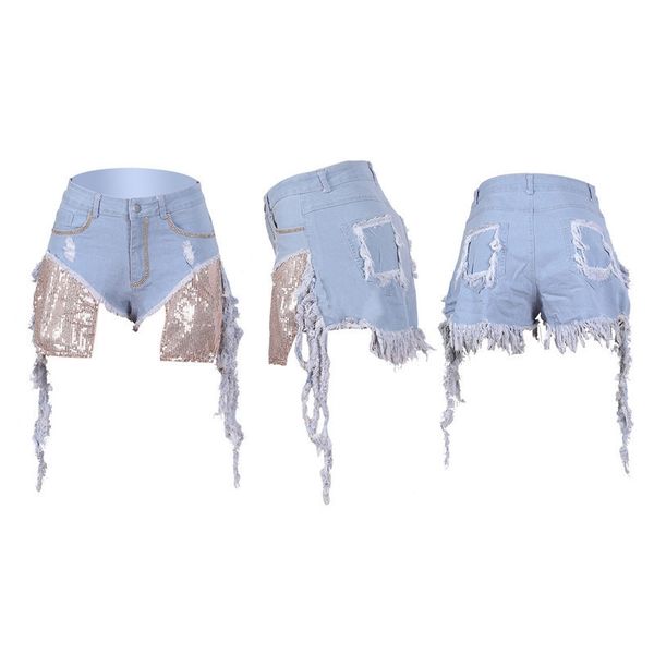 fashion denim shorts vintage washed jeans shorts sequin pocket solid color camouflage short pants night club wear h12804, White
fashion denim shorts vintage washed jeans shorts sequin pocket solid color camouflage short pants night club wear h12804, White
