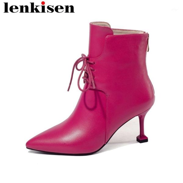 lenkisen big size zipper pointed toe high heels solid genuine leather popular oxford british style women ankle boots l631, Black
lenkisen big size zipper pointed toe high heels solid genuine leather popular oxford british style women ankle boots l631, Black