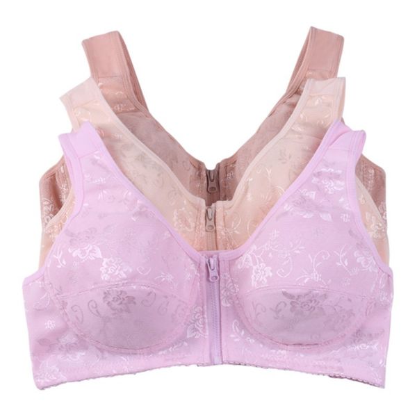 women front zippers plus size b cup push up underwear lace ladies brassieres widened straps wireless bras, Red;black
women front zippers plus size b cup push up underwear lace ladies brassieres widened straps wireless bras, Red;black