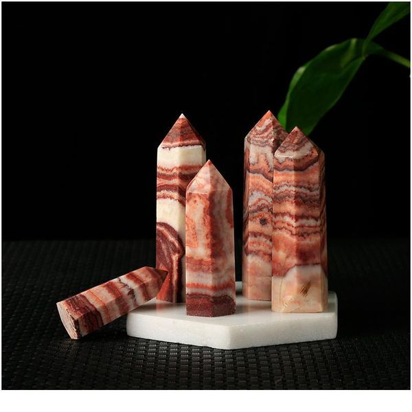 1pc natural china rhodochrosite hexagonal column red streak mineral crystal point mineral jewelry home decoration qylmoi, Black
1pc natural china rhodochrosite hexagonal column red streak mineral crystal point mineral jewelry home decoration qylmoi, Black