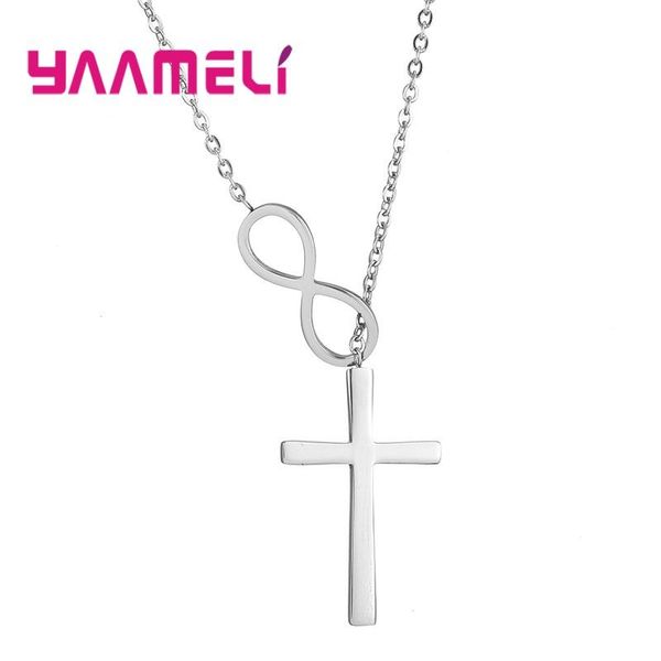 chains rose gold color 925 sterling silver jewelry infinity 8 minimalist luck cross pendant necklace chain necklaces for women
chains rose gold color 925 sterling silver jewelry infinity 8 minimalist luck cross pendant necklace chain necklaces for women