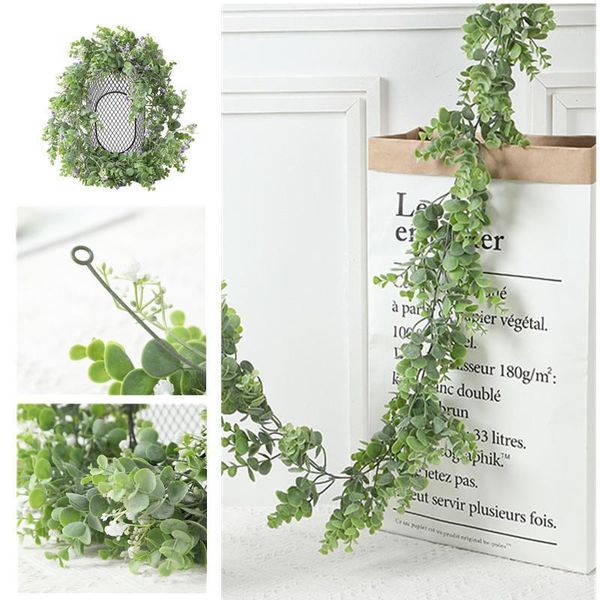 195cm artificial green leaf garland plants vine fake foliage flowers creeper lvy wreath wall hanging rattan leaves home decor1
195cm artificial green leaf garland plants vine fake foliage flowers creeper lvy wreath wall hanging rattan leaves home decor1