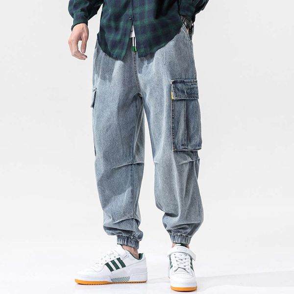 men's jeans 2020 spring new large size work clothes large pocket hemmed jeans personality trend, Black
men's jeans 2020 spring new large size work clothes large pocket hemmed jeans personality trend, Black