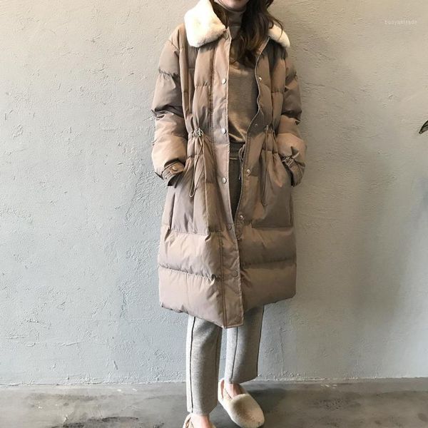women's down & parkas johnature women clothes 2021 winter coat single breasted thick parka full sleeve leisure concise drawstring long, Black
women's down & parkas johnature women clothes 2021 winter coat single breasted thick parka full sleeve leisure concise drawstring long, Black
